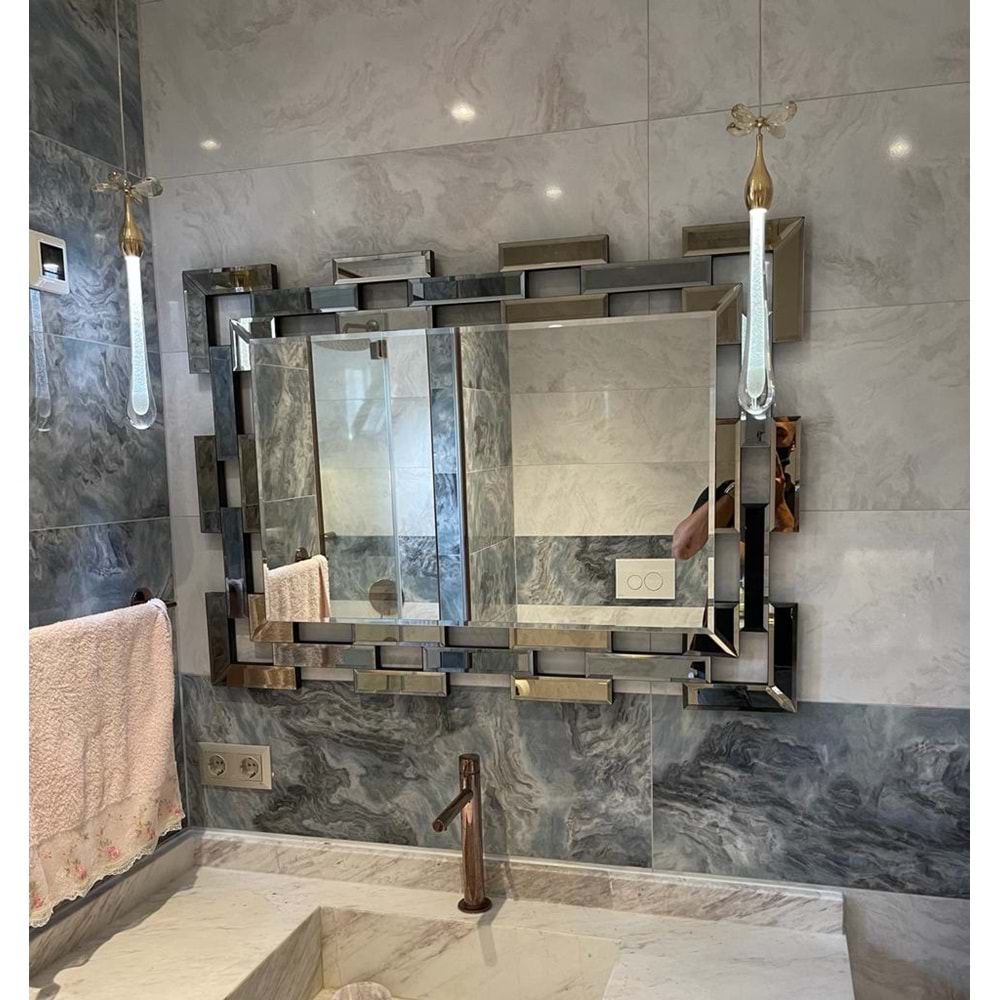 Tuğla Model Banyo Aynası